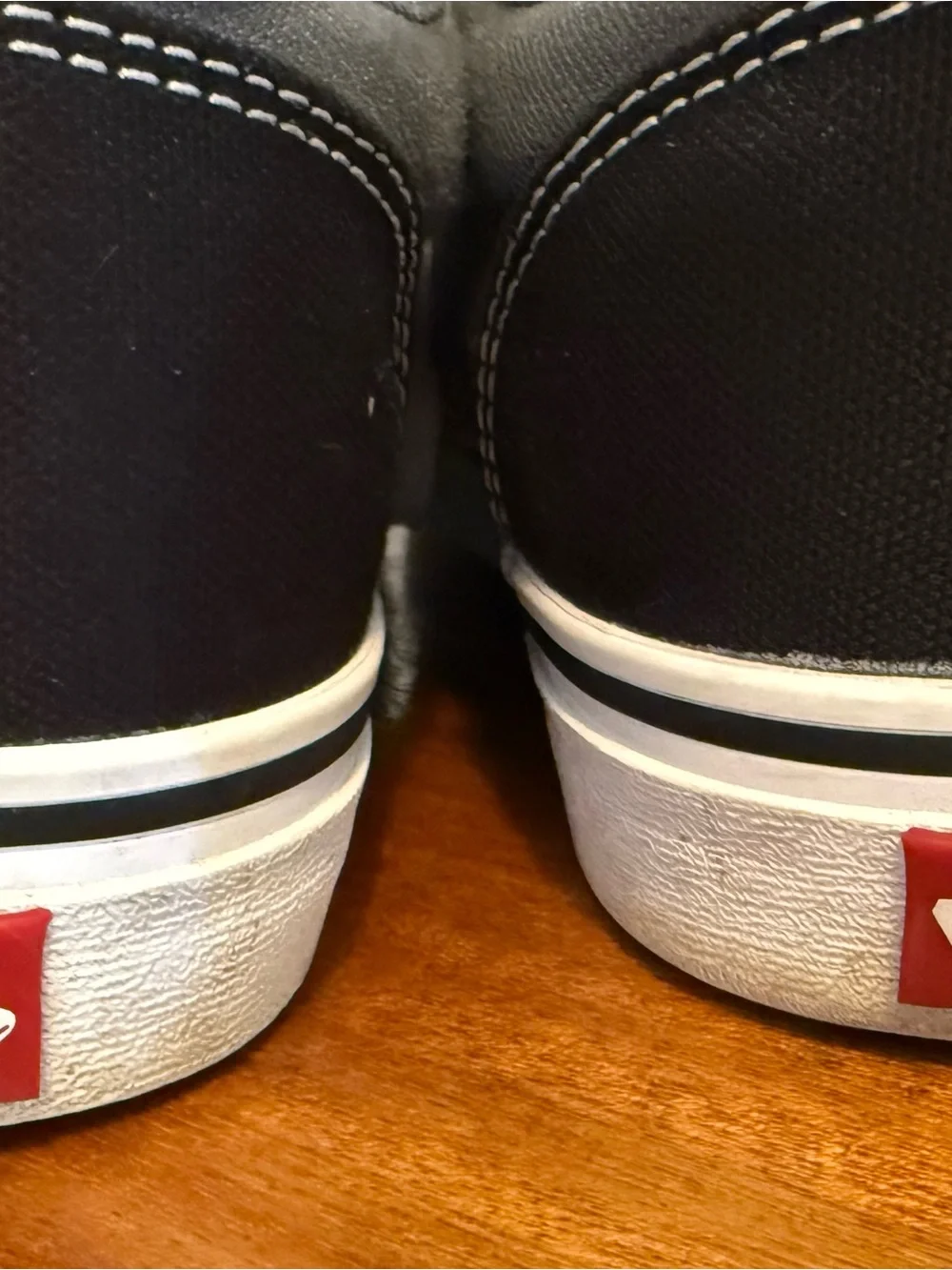 Vans Two-Tone Black and Gray Low-Top Canvas Sneakers